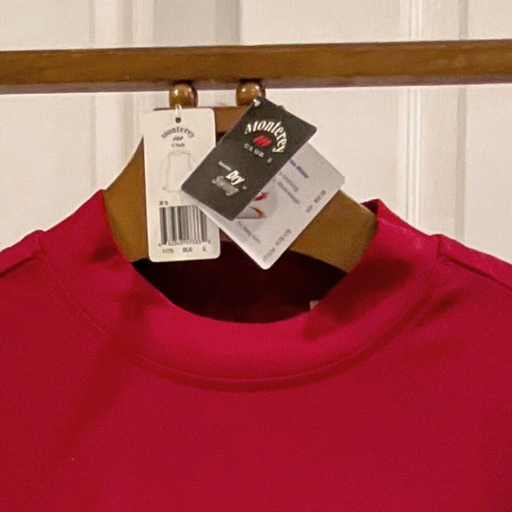 Monterey Club Mock Neck Activewear Shirt - Dry Swing Collection - Long Sleeve